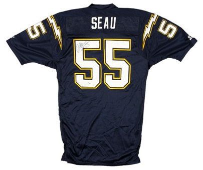 Junior Seau Signed San Diego Chargers Home Jersey